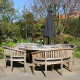 Grey Cantilever Parasol &amp; Fan Base