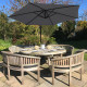 Grey Cantilever Parasol &amp; Fan Base