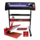 LED Vinyl Cutter With 50cm Clam Heat Press &amp; Software
