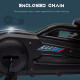 Kids Pedal Go Kart, with Adjustable Seat, EVA Wheels, Seat, Handbrake - Black