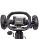 Kids Pedal Go Kart, with Adjustable Seat, EVA Wheels, Seat, Handbrake - Black