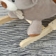 Kids Children Rocking Horse Plush Ride On Bear Seat w/ Sound Wood Base Seat Safety Belt Toddler Baby Toy for 18-36 Months Grey