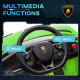 Lamborghini Licensed 12V kids Electric Car w/ Butterfly Doors, Remote, Music, Horn, Suspension - Green