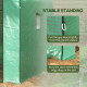 Outsunny Walk-in Greenhouse with 3 Tier 12 Shelves, Small Greenhouse with Reinforced PE Cover, Garden Plant Growhouse with Roll-