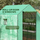Outsunny Walk-in Greenhouse with 3 Tier 12 Shelves, Small Greenhouse with Reinforced PE Cover, Garden Plant Growhouse with Roll-