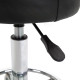 Vinsetto Round Rolling Stool, PU Leather Height Adjustable Stool Chair with Wheels and Swivel Seat for Salon, Massage, Spa, Home