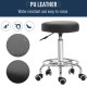 Vinsetto Round Rolling Stool, PU Leather Height Adjustable Stool Chair with Wheels and Swivel Seat for Salon, Massage, Spa, Home