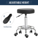 Vinsetto Round Rolling Stool, PU Leather Height Adjustable Stool Chair with Wheels and Swivel Seat for Salon, Massage, Spa, Home