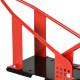 Motorcycle Wheel Chock 8-15.5 cm Metal Motorbike Holder Pre-Drilled Holes For Truck And Trailer