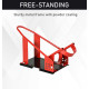 Motorcycle Wheel Chock 8-15.5 cm Metal Motorbike Holder Pre-Drilled Holes For Truck And Trailer