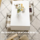 Coffee Table, Modern Tea Table with Open Storage Shelves, Two Drawers and Solid Wood Legs, Coffee Tables for Living Room, Bed Ro