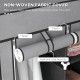 Fabric Wardrobe for Bedroom, Portable Wardrobe with 5 Shelves, 2 Hanging Rails and 3 Fabric Drawers, Foldable Closet, 125 x 43 x