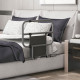 Folding Bed Rail for Elderly Adults, Bed Assist Rail with Storage Pocket for Disabled, Pregnant, Black