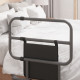 Folding Bed Rail for Elderly Adults, Bed Assist Rail with Storage Pocket for Disabled, Pregnant, Black