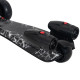 Kids 3 Wheel Plastic Scooter Adjustable Height w/ Engine-Look Water Spray Black