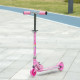 Kids Scooter, with Lights, Music, Adjustable Height, Foldable Frame, for Ages 3-7 Years - Pink