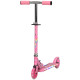 Kids Scooter, with Lights, Music, Adjustable Height, Foldable Frame, for Ages 3-7 Years - Pink