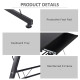 L Shaped Gaming Desk, Corner Computer Desk with Keyboard Tray, Work Table for Home Office, Study Workstation, 130 x 130 x 73.5cm