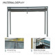 Outsunny 3 x 2m Metal Outdoor Pergola with Retractable Roof, Outdoor Gazebo Canopy Shelter with Drainage Holes for Garden, Patio