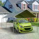 Outsunny 3 x 6m Heavy Duty Carport Garage Car Shelter Galvanized Steel Outdoor Open Canopy Tent Water UV Resistant Waterproof, G
