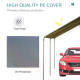 Outsunny 3 x 6m Heavy Duty Carport Garage Car Shelter Galvanized Steel Outdoor Open Canopy Tent Water UV Resistant Waterproof, G