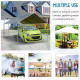 Outsunny 3 x 6m Heavy Duty Carport Garage Car Shelter Galvanized Steel Outdoor Open Canopy Tent Water UV Resistant Waterproof, G