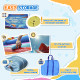 Outsunny 4 in 1 Kids Bouncy Castle Large Sailboat Style Inflatable House Slide Trampoline Water Pool Climbing Wall with Blower C