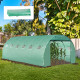 Outsunny 6 x 3 x 2m Greenhouse Replacement Cover ONLY Winter Garden Plant PE Cover for Tunnel Walk-in Greenhouse with Roll-up Wi