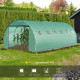 Outsunny 6 x 3 x 2m Greenhouse Replacement Cover ONLY Winter Garden Plant PE Cover for Tunnel Walk-in Greenhouse with Roll-up Wi