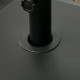 Outsunny Garden Parasol Base Holder, 43kg Water or 60kg Sand Filled, Outdoor Market Umbrella Stand Weight with Wheels and Brakes