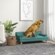 PawHut Dog Sofa, with Wooden Legs, Water-Resistant Fabric, for Medium &amp; Large Dogs - Green