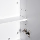 Mirror Cabinet, Wall Mount Bathroom Storage Cabinet with Adjustable Shelf, Double Door Cupboard, 70 x 15 x 60 cm, White
