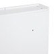 Mirror Cabinet, Wall Mount Bathroom Storage Cabinet with Adjustable Shelf, Double Door Cupboard, 60 x 15 x 75 cm, White