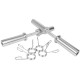 Komodo 2 Inch Olympic Dumbell Bars with Spring Collars