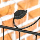 Outsunny Decorative Garden Fencing, 4PCs 43in x 11.5ft Outdoor Picket Fence Panels, Rustproof Metal Wire Landscape Flower Bed Bo
