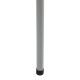 Outsunny Portable Camping Table w/ Mesh Bag &amp; Steel Frame Hiking Furniture Desk, Silver Black