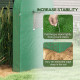 Outsunny Tomato Greenhouse, Garden Growhouse with 2 Roll-up Doors and 4 Mesh Windows, Portable Indoor Outdoor Green House, 185 x