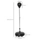 Punching Bag with Stand, Free Standing Boxing Bag Set, Speed Bag with Speedball Adjustable Height from 133cm to 151cm for Teens,