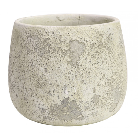 Rustic Bowl Cement Flower Pot 17cm