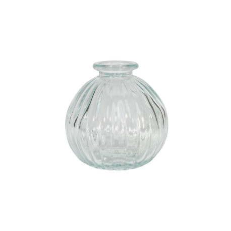 Helena Ribbed Glass Bottle (8cm x 8.5cm)