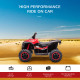 12V Ride-On Quad Bike w/ Music, Horn, for Ages 3-5 Years - Red