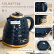 3000W 1.7L Rapid Boil Kettle &amp; 4 Slice Toaster, Kettle and Toaster Set with 7 Browning Controls and Crumb Tray, Blue