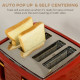 3000W 1.7L Rapid Boil Kettle &amp; 4 Slice Toaster, Kettle and Toaster Set with 7 Browning Controls and Crumb Tray, Red