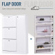 Shoe Cabinet with 3 Flip Drawers, Narrow Shoe Storage Cabinet with 5-tier Cupboard and Adjustable Dividers for Hallway, Entryway