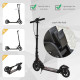 Adult Teens Kick Scooter Foldable Height Adjustable Aluminium Ride On Toy for 14+ w/ Rear Wheel &amp; Hand Brake, 200mm Big Wheels, 