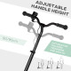 Electric Scooter, 120W Motor E-Scooter, Adjustable Height, Rear Brake for Ages 6+ Years - Black