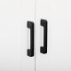 Freestanding Kitchen Cupboard, 4-Door Storage Cabinet Organizer with Adjustable Shelves White