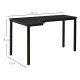 L-Shaped Gaming Desk, Computer Corner Desk, Home Office Workstation with Cable Management, 145 x 81 x 76cm, Black, Left
