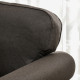 Mid-Century Armchair, with Pocket Springs - Dark Brown
