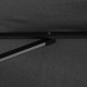Outsunny 3m LED Patio Banana Umbrella Cantilever Parasol w/ Crank Cross Base Hanging Offset Umbrella Frame Steel  Aluminium Gard